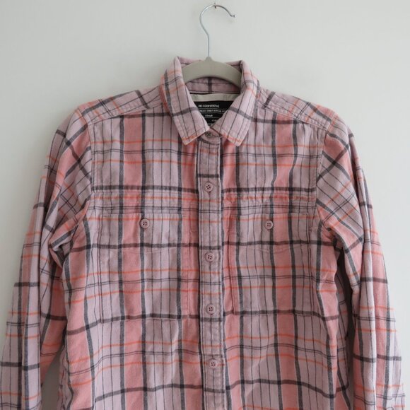 REI COOP Wallace Lake Flannel Shirt in Light Pink Plaid Gorpcore Outdoor Fall XS - Picture 3 of 14